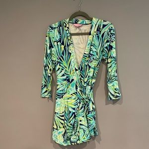 Lilly Pulitzer Karlie Wrap Romper size M